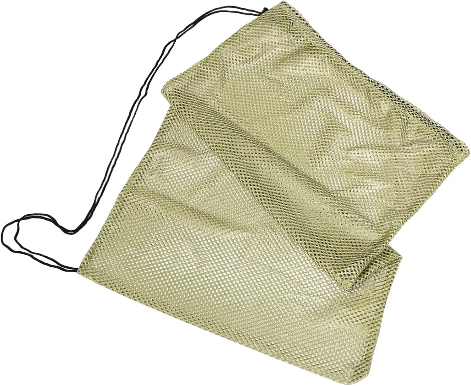 Kisangel Elastic Drawstring Sports Storage Bag Mesh Ball Pouch for Gym Soccer Basketball Volleyball