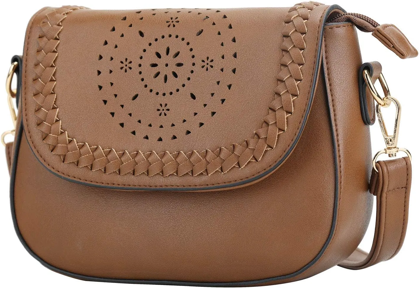 KKXIU Crossbody Bags for Women Hollow Purses with Adjustable Strap