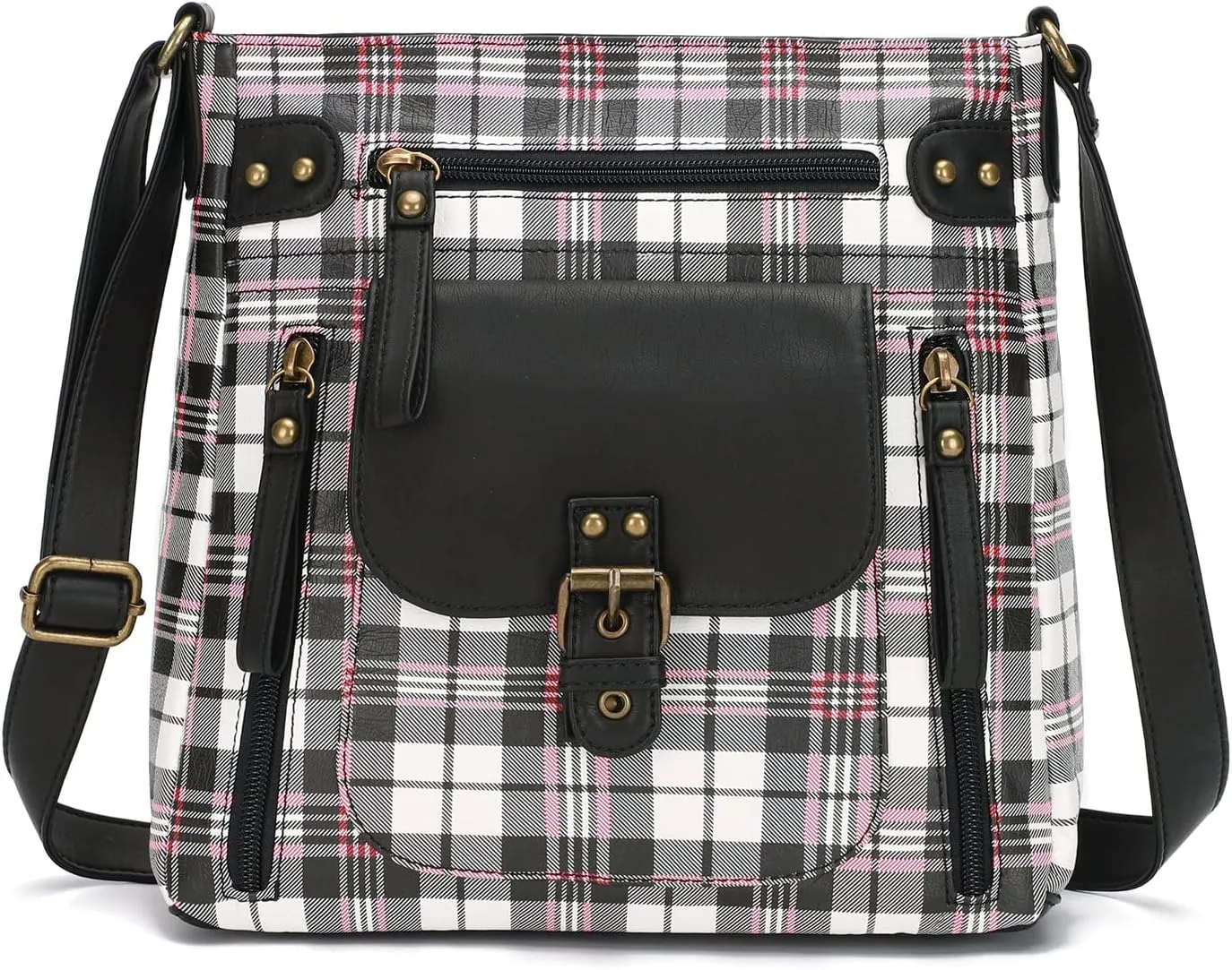 KL928 Crossbody Bags for Women, Multi Pocket Shoulder Bags, Medium PU Leather Cross Body Purses