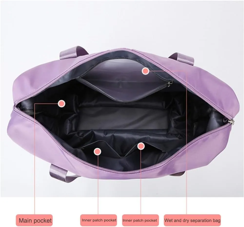 Kulken Travel Bag with Wheels, 2025 New Large Capacity Travel Bag, Wheel Removable, Convertible Womens Duffle Bags(Pink)