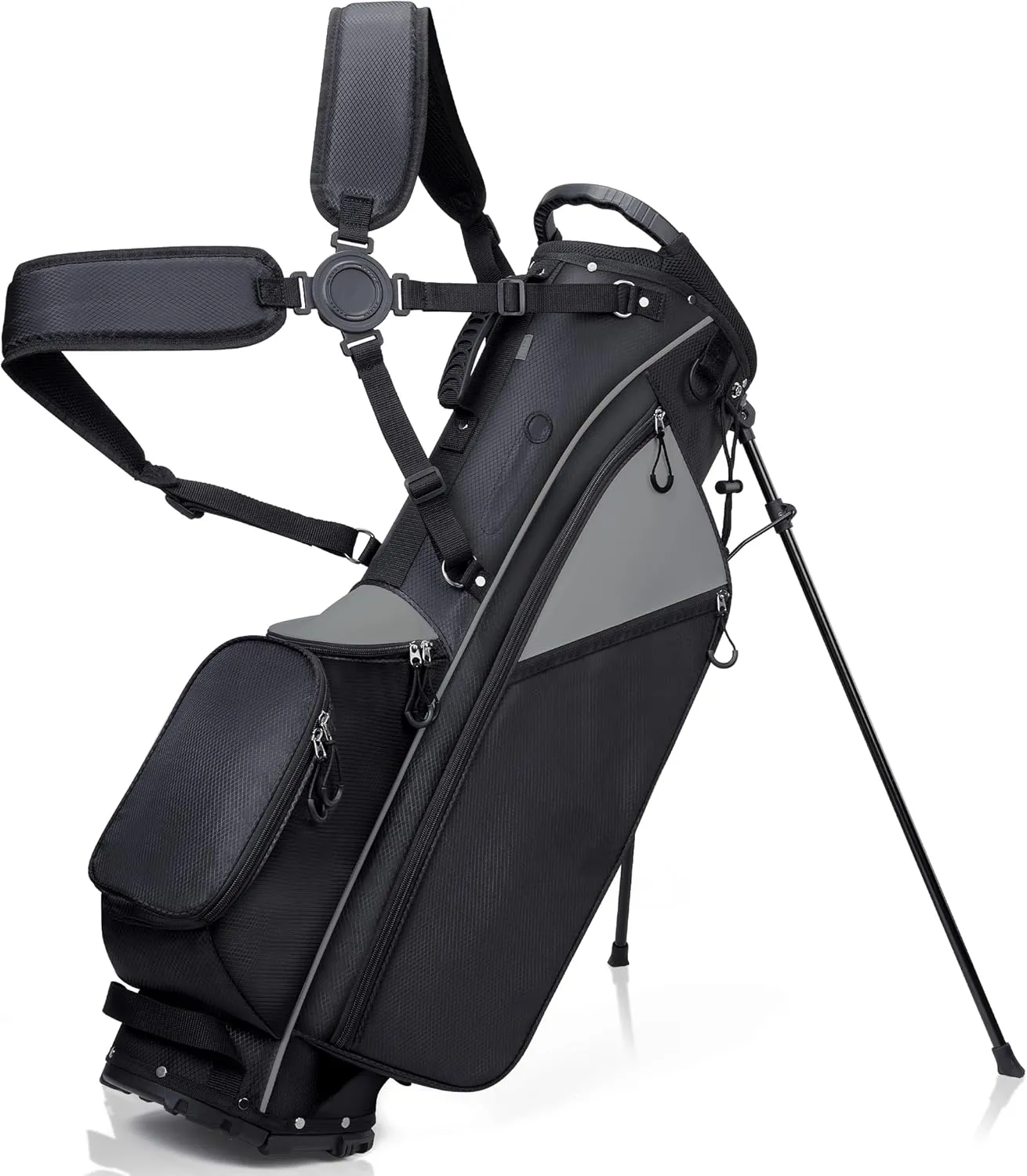 KYTAI Lightweight 7 Way Divider Golf Stand Bag for Men/Women- Dual Straps, Stable Stand, Multiple Pockets, Rain Hood & Towel Ring