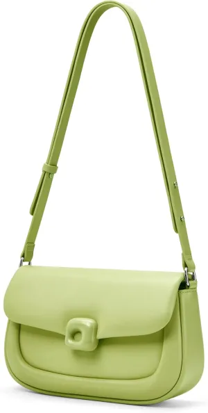 LA FESTIN Cowhide Leather Shoulder Bag for Women - Adjustable Strap Crossbody satchel bags for womenfor with Buckle Closure
