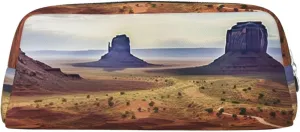 Landscape of Monument Valley Makeup Bag for Women Men Travel Toiletry Bag Aesthetic Purse Pouch Large Pencil Case