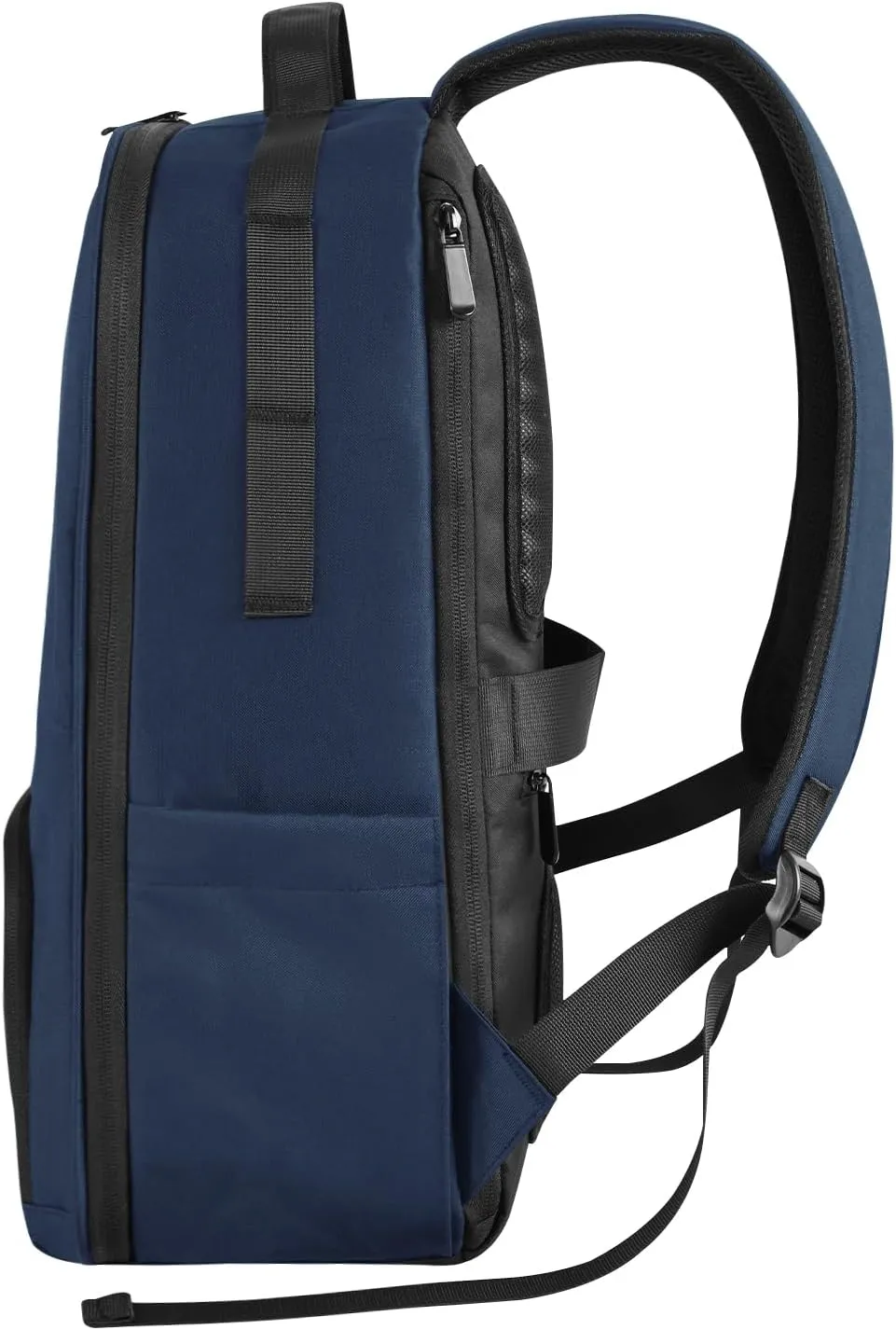 Laptop Backpack for Men, Mens Work Backpack, Bookbag for Men Women, Book Bag for School Teens, Travel Laptop Backpack Fits 15.6 Inch Notebook, Water Resistant Backpack with Luggage Strap (Navy)