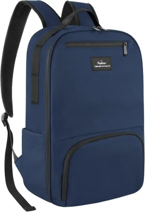 Laptop Backpack for Men, Mens Work Backpack, Bookbag for Men Women, Book Bag for School Teens, Travel Laptop Backpack Fits 15.6 Inch Notebook, Water Resistant Backpack with Luggage Strap (Navy)
