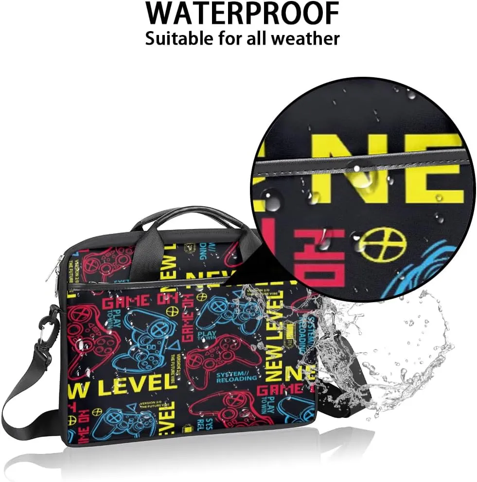 Laptop Bag for Women Men, 15.6 inch Messenger Shoulder Bags, Water Resistant Computer Bag Sleeve