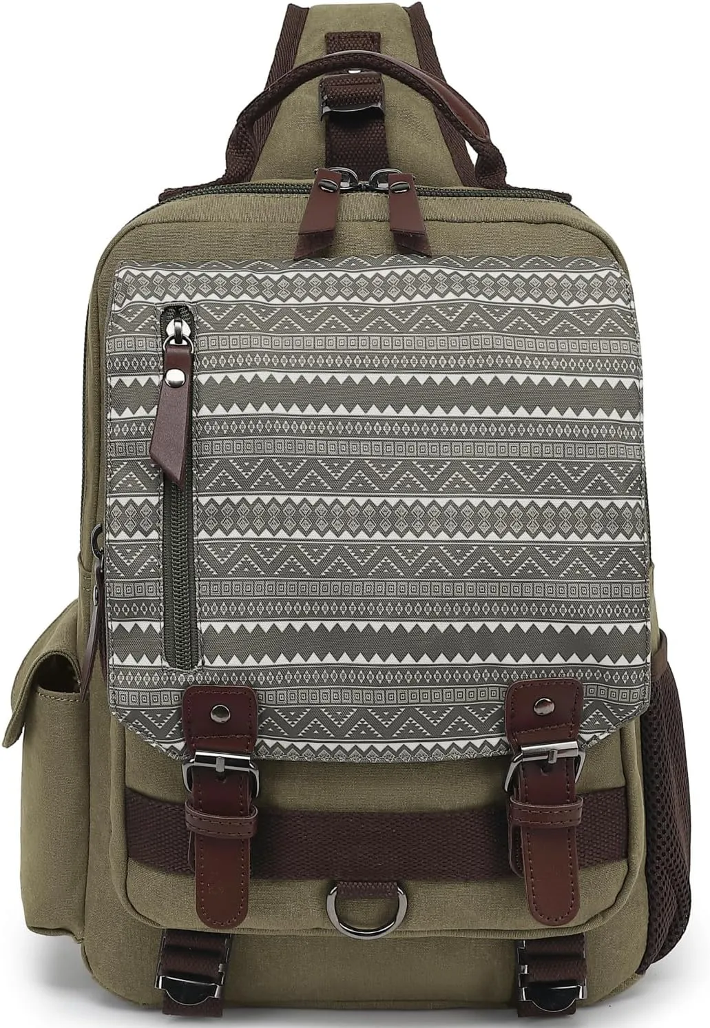 Leaper Retro Crossbody Bag Sling Bag Canvas Messenger Bag for Men Women Shoulder Bag Crossbody Handbags Satchel Travel Bag