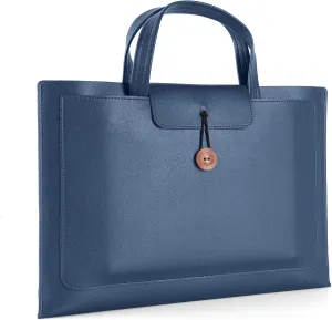 Leather Laptop Messenger Bag, Large Volume, Water Resistant, Anti Scratch
