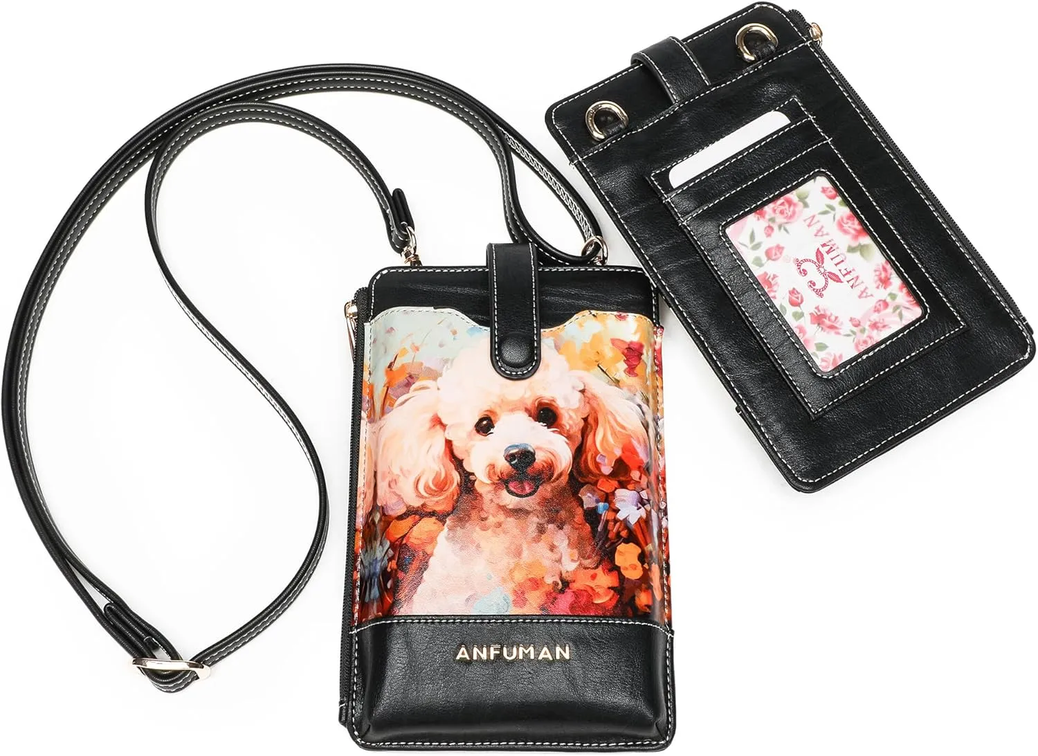 Leather Small Crossbody Bags for Women Designer Cell Phone Bag Wallet Purses Adjustable Strap