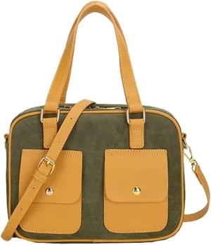 Leather Tote Messenger for Commute Work Shoulder for Women Large Briefcase Crossbody Satchel Messenger Bags