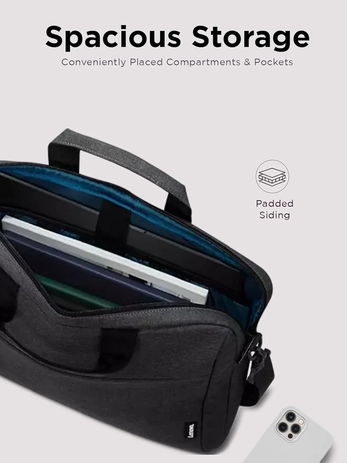Lenovo Urban 15.6" Laptop Sleeve & Messenger Shoulder Bag for Laptop/Tablet