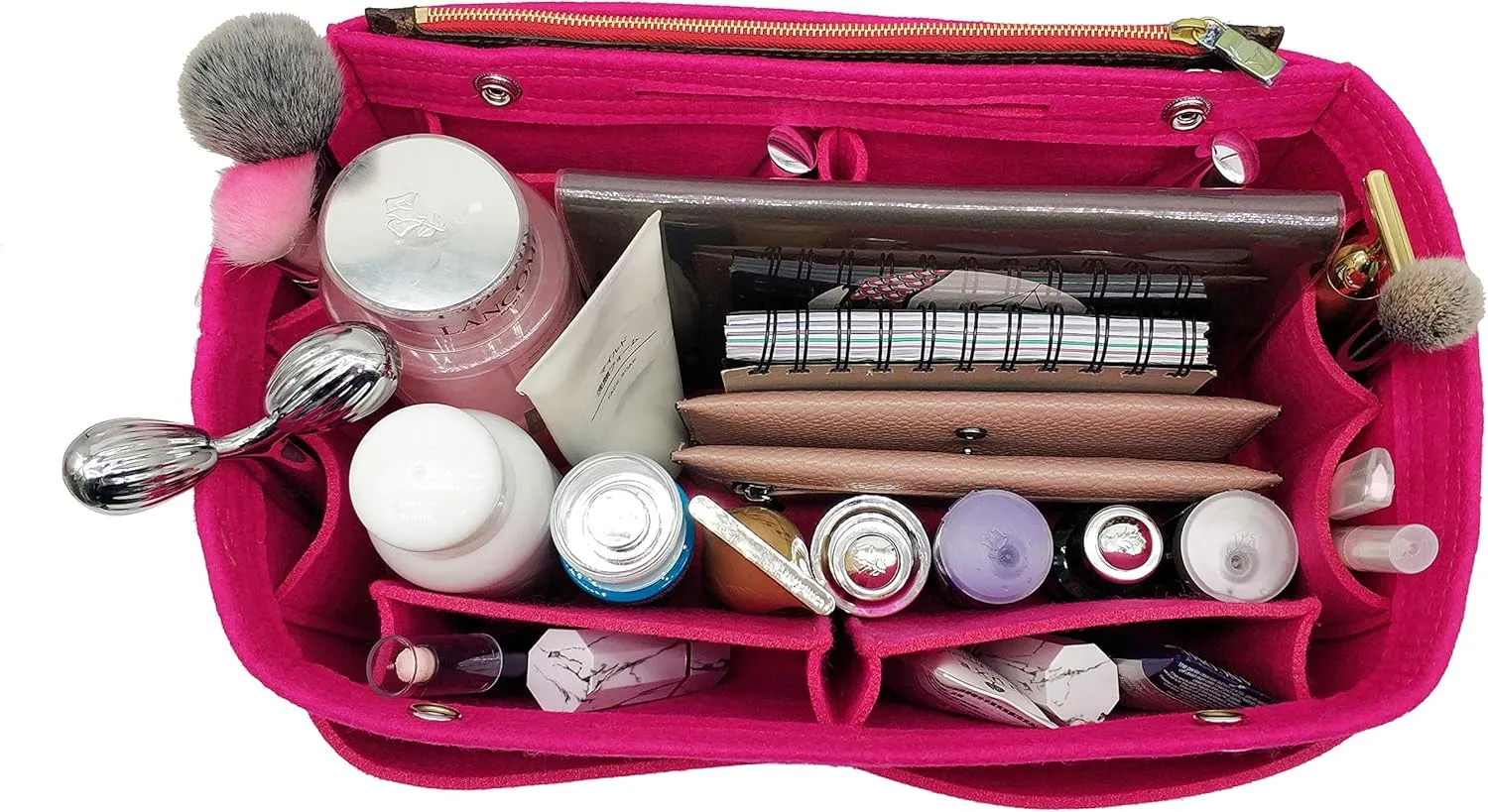 LEXSION Felt Purse Organizer Insert - Multi Pocket Bag in Bag Organizer Shaper