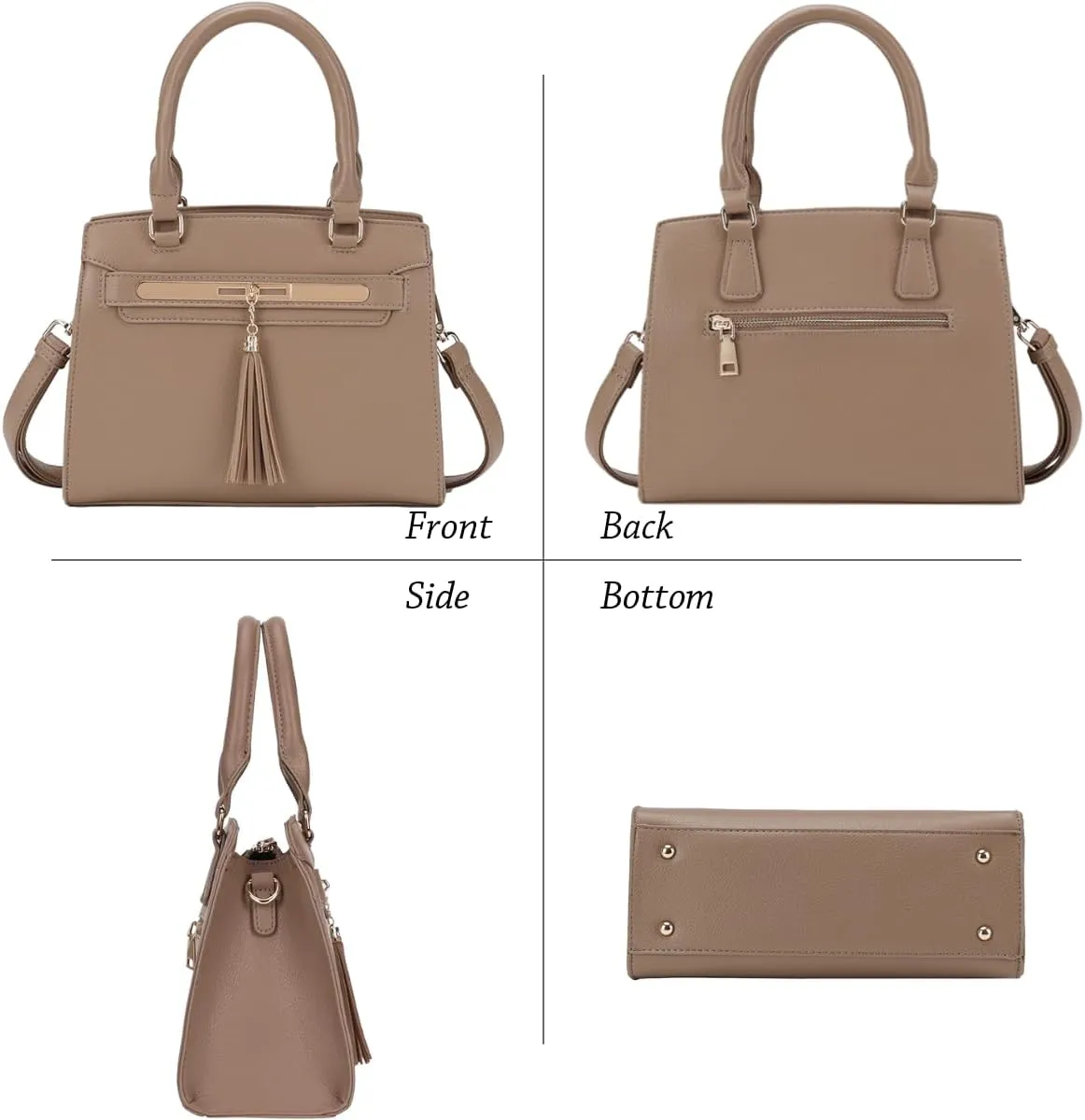 LJOSEIND Small Satchel Purses for Women - Fashionable Handbags, Top Handle Crossbody Bags with Adjustable Strap
