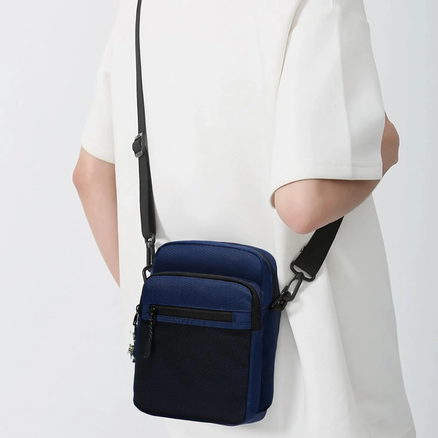 Lohol Small Messenger Bag for Men Women, Water Resistant Adjustable Crossbody Sling bag Purse for Travel Sports