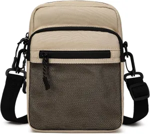 Lohol Small Messenger Bag for Men Women, Water Resistant Adjustable Crossbody Sling bag Purse for Travel Sports