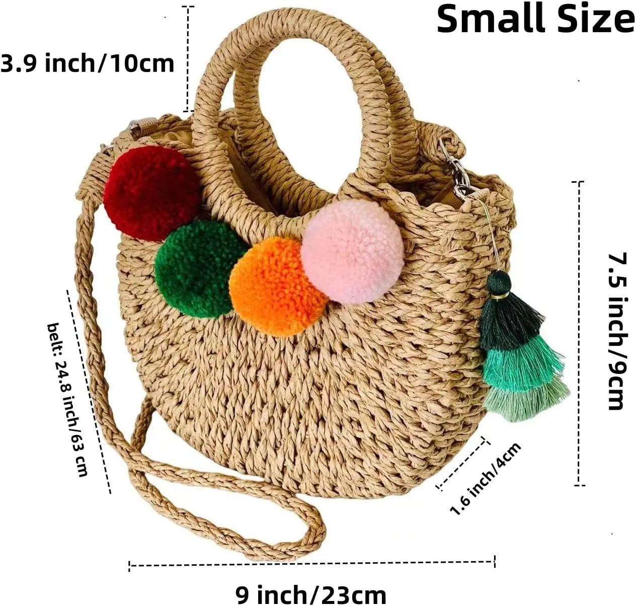 L'ouve Straw Beach Bag Women's Shoulder Handbags Straw Beach Sea Tote Bags for Summer Clutch Handbags Summer Purses 2024