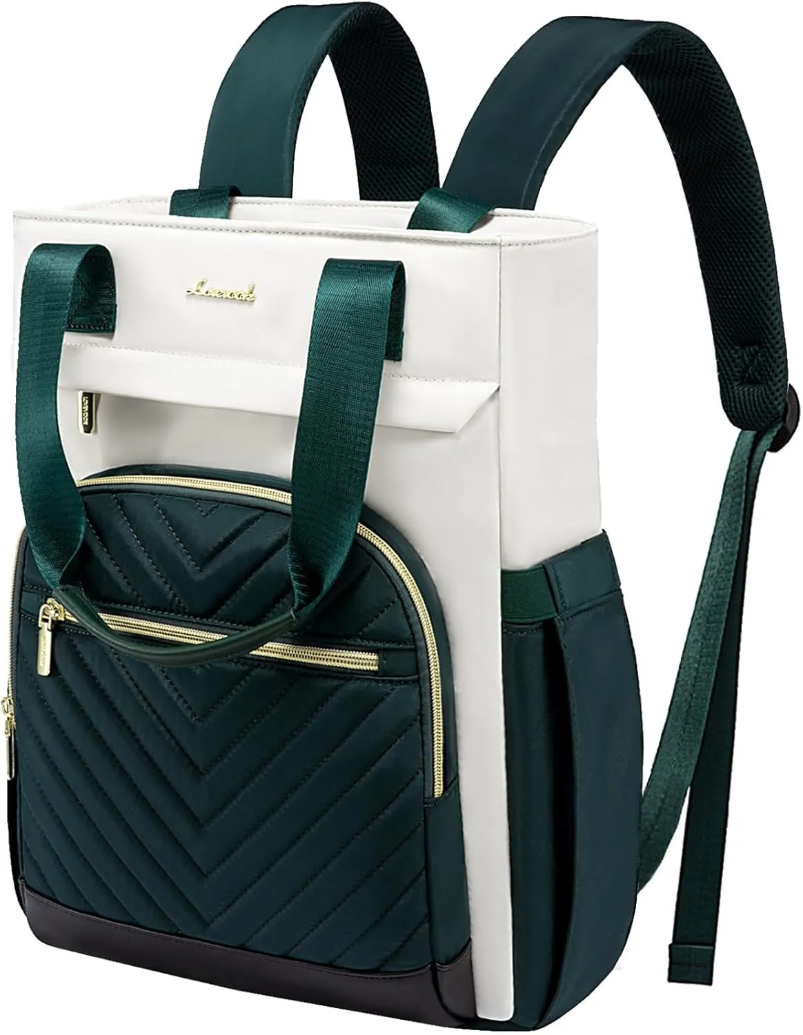 LOVEVOOK Laptop Backpack for Women, 15.6 Inch Work Laptop Bag Teacher Nurse Backpack, Wide Open Travel Backpack Purse Convertible Business Computer Tote Daypack