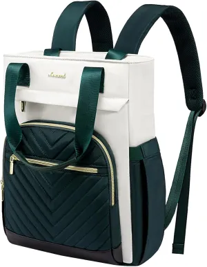 LOVEVOOK Laptop Backpack for Women, 15.6 Inch Work Laptop Bag Teacher Nurse Backpack, Wide Open Travel Backpack Purse Convertible Business Computer Tote Daypack
