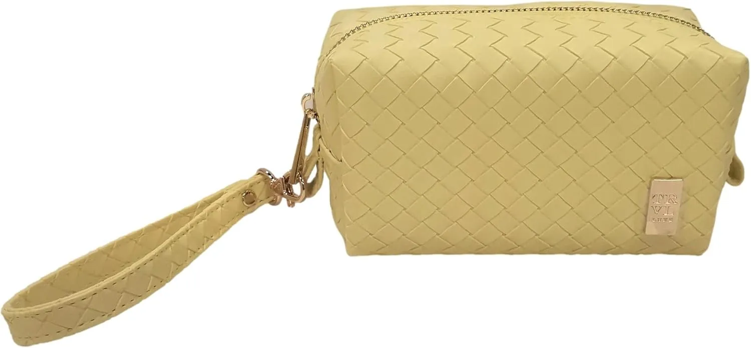 Luxe Duo Dome Cosmetic Set - Woven Collection - Butter2