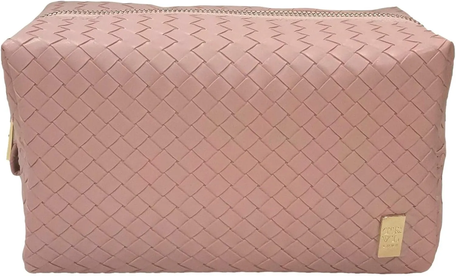 Luxe Duo Dome Cosmetic Set - Woven Collection - Pink Sand2