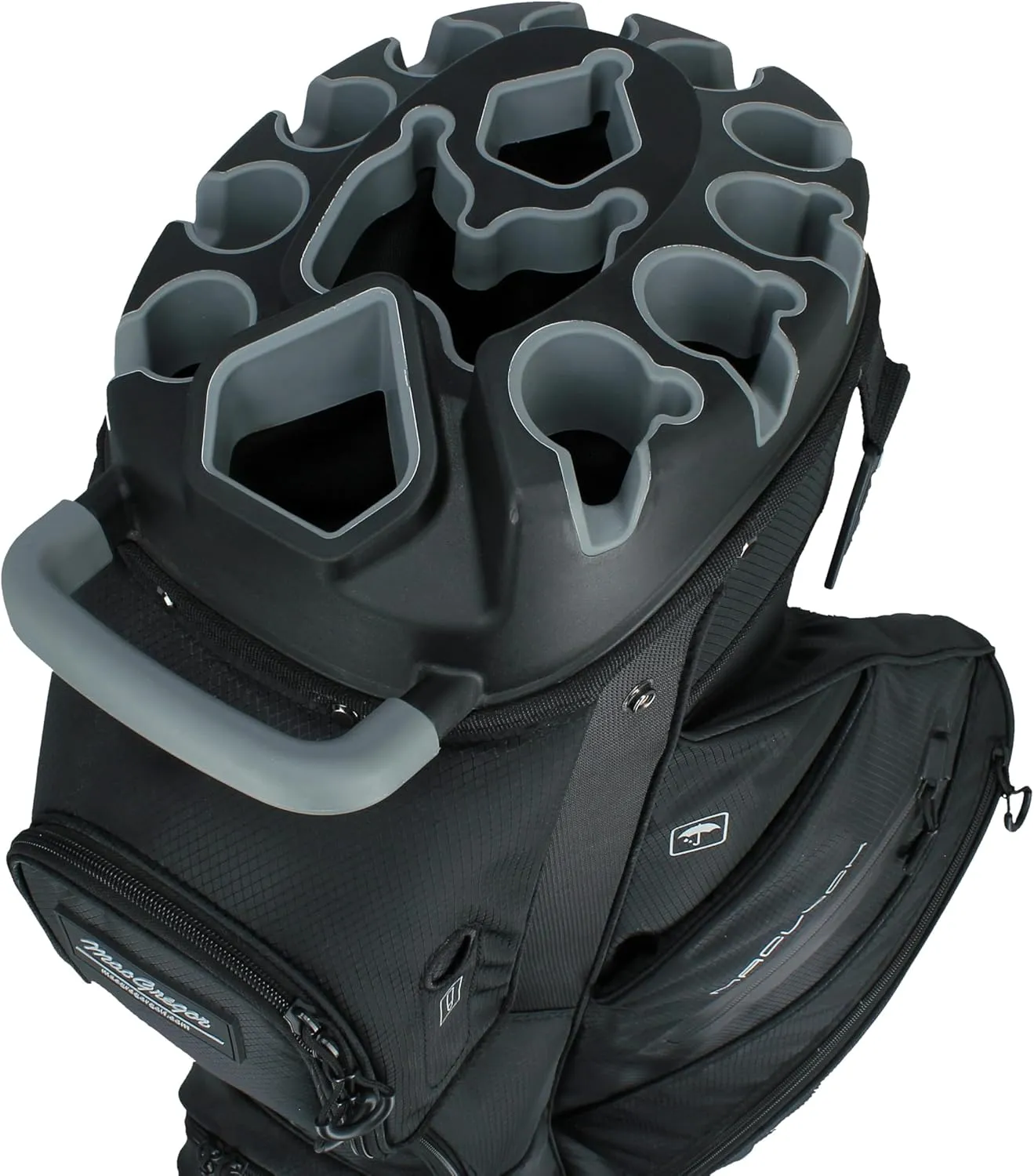MacGregor MACLOCK Ultimate Divider System Cart Bag with 14 Way Organizer Divider Top and Individual Club Locking Slots