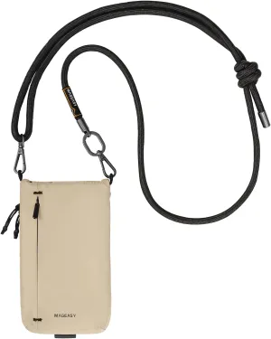MAGEASY Small Crossbody Bag - Water-Resistant Small Sacoche Bag | Fit 6.7" Cellphone, Keys, Earbuds, Passport - Phone Sacoche