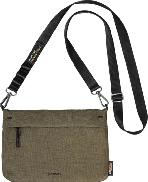 MAGEASY Small Crossbody Bag - Water-Resistant Small Sacoche Bag | Fit 6.9" Phone, Keys, Earbuds, Passport & More - 2L Sacoche