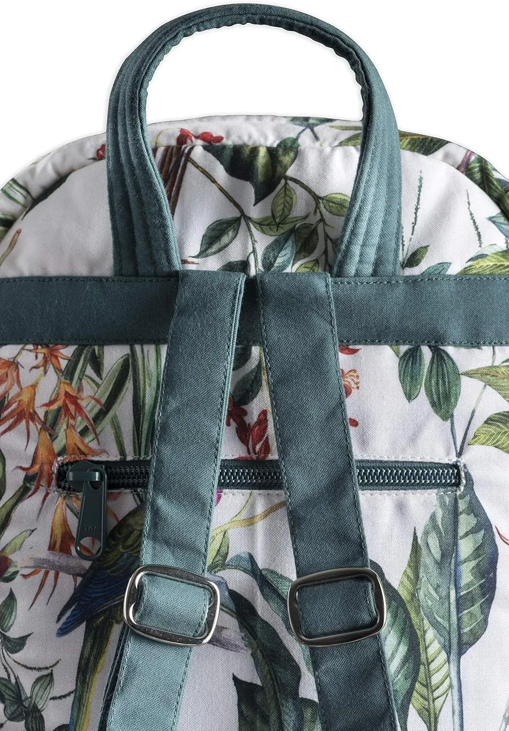Maison d' Hermine Backpack Cotton Shoulder Backpack with Small Pouch Lightweight Bag for Travel Work Beach Perfect for Women & Men (Wild)