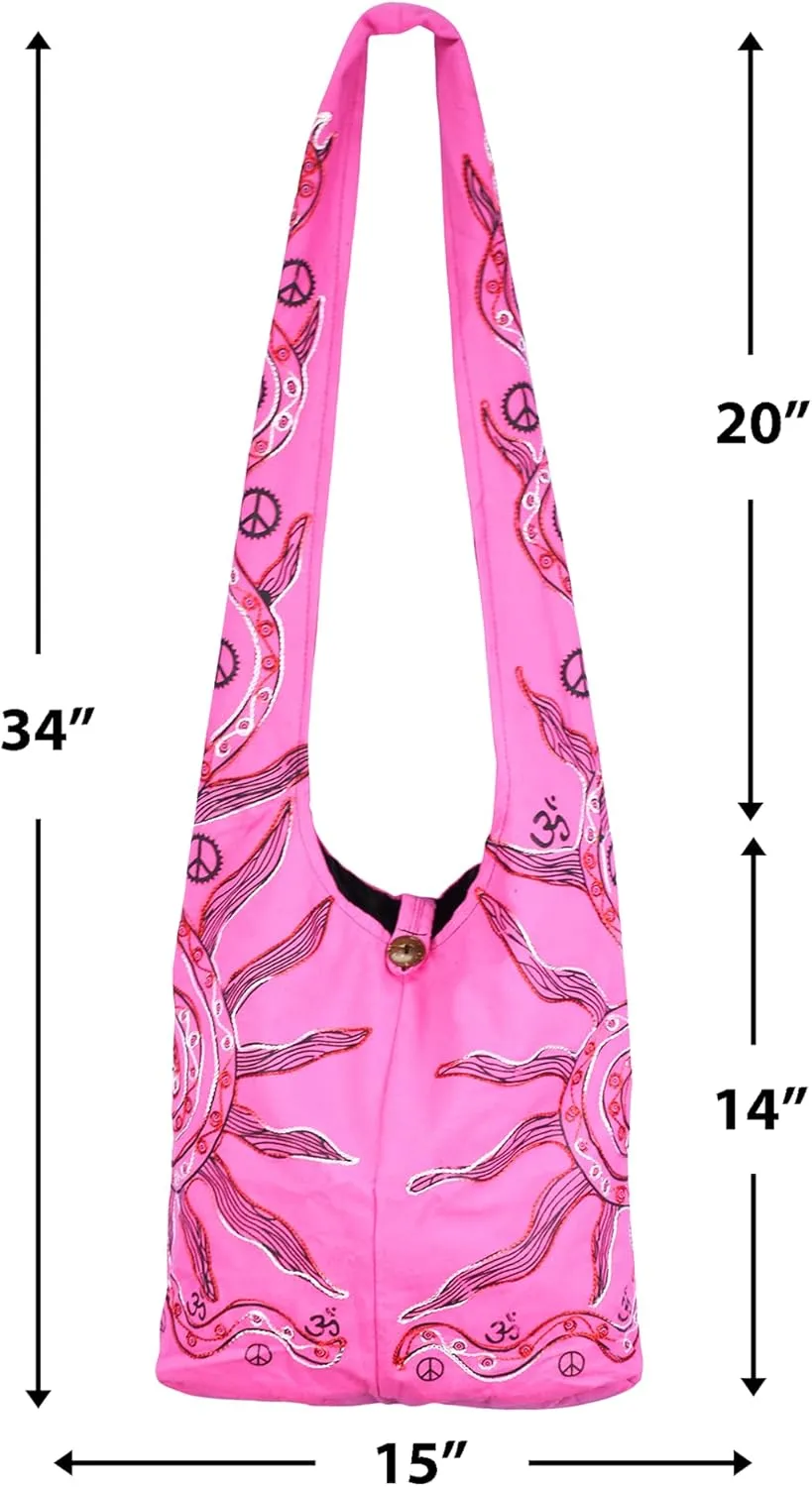 Mandala Crafts Hippie Bag for Women - Boho Purse Hobo Crossbody Bags for Women