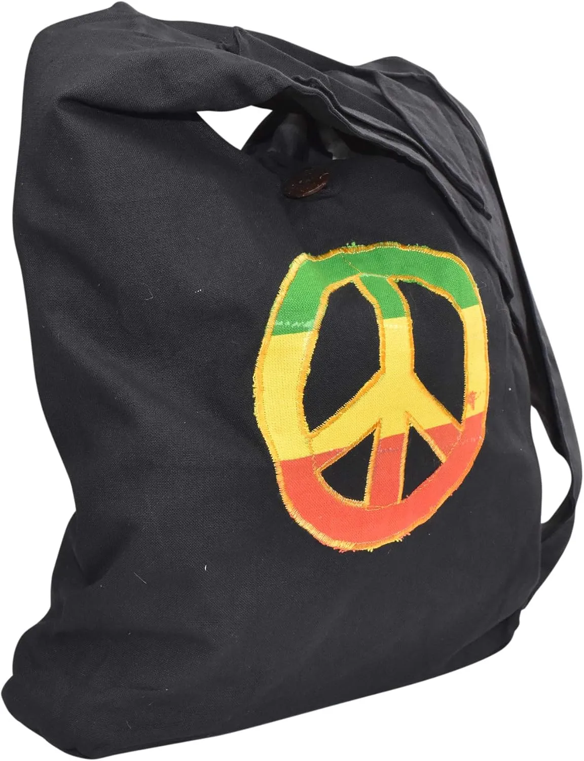 Mandala Crafts Rasta Stripe Hippie Bag Large Hobo Bags for Women - Boho Purse Hobo Crossbody Bags for Women