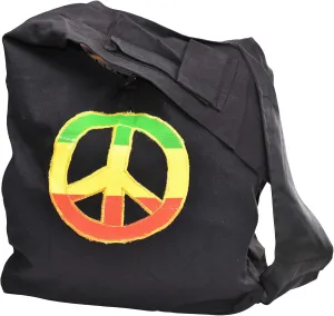 Mandala Crafts Rasta Stripe Hippie Bag Large Hobo Bags for Women - Boho Purse Hobo Crossbody Bags for Women