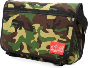 Manhattan Portage Europa Messenger Bag (Large) Expandable With Laptop Sleeve Water Resistant Luggage Attachment 1000D Cordura For Work College Travel (Camouflage)