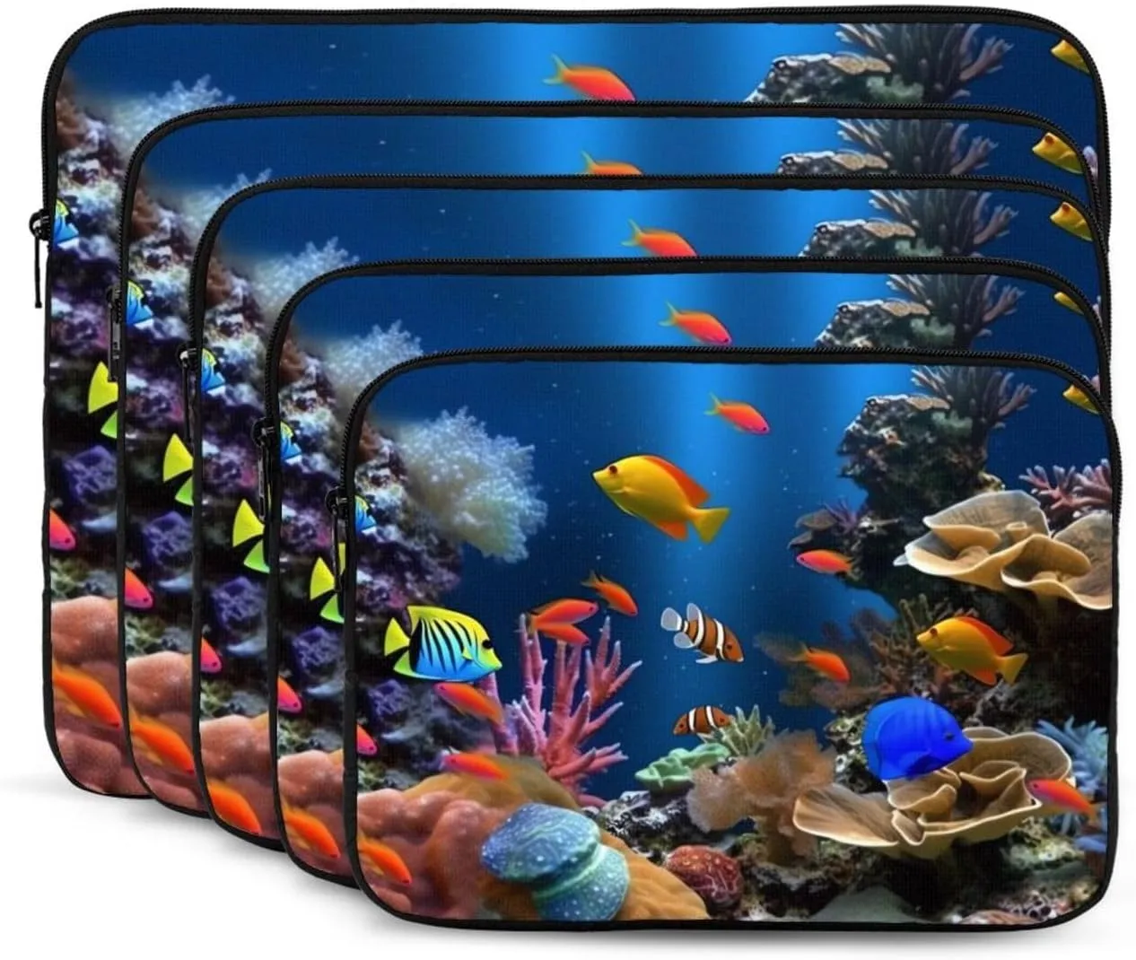 Marine Life Laptop Case 10 inch, Shockproof Protective Computer Sleeve Cover Water Resistant Laptop Bag Carrying Tablet Cover Briefcase Handbags Gifts for Men Women