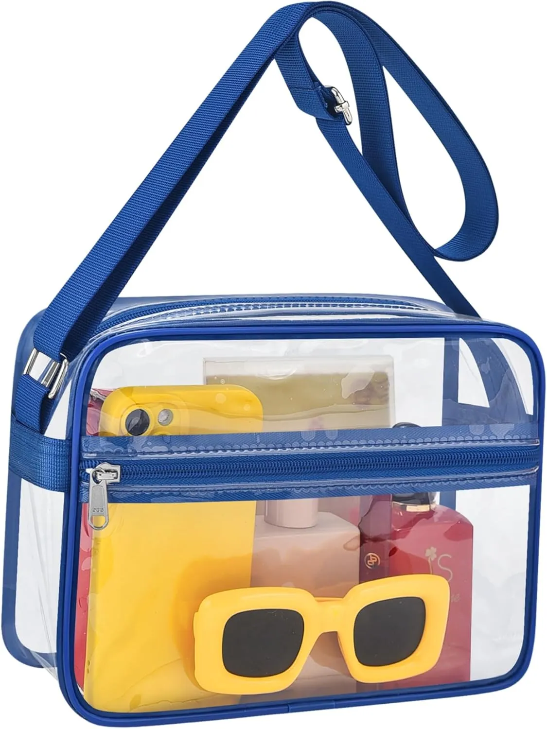 MAY TREE Clear Bag for Stadium Events Clear Messenger Bag Suitable for Concert Outfits and Sports Events