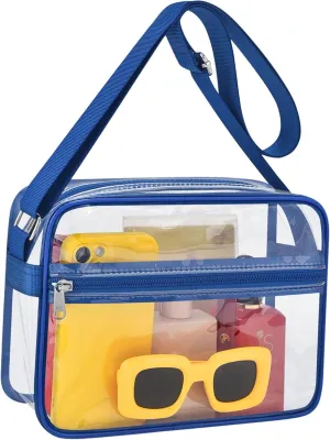 MAY TREE Clear Bag for Stadium Events Clear Messenger Bag Suitable for Concert Outfits and Sports Events