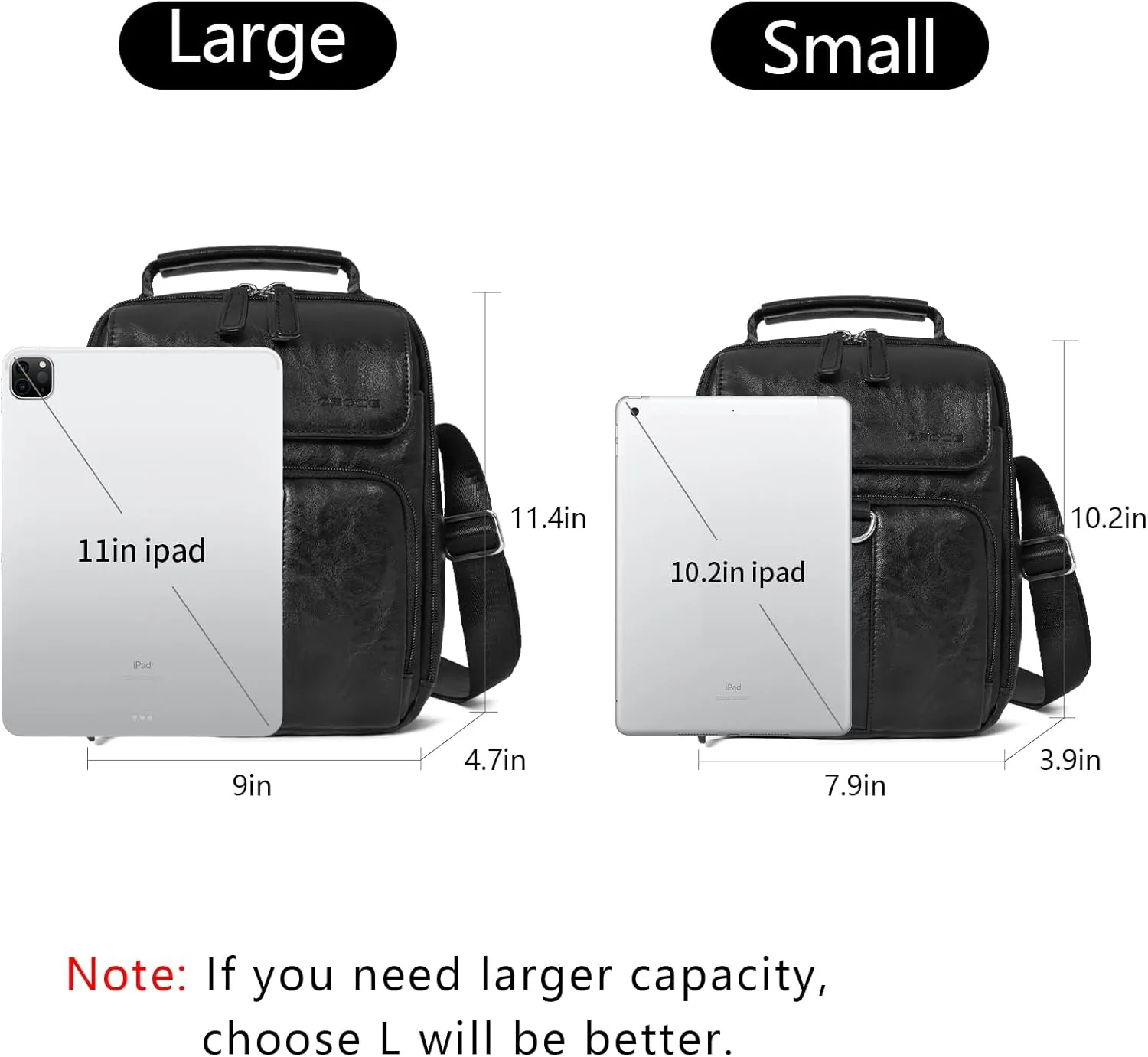 Messenger Bag, Crossbody Bag Shoulder Bag for Men Water Resistant Man Bag Man Purse for Business Office