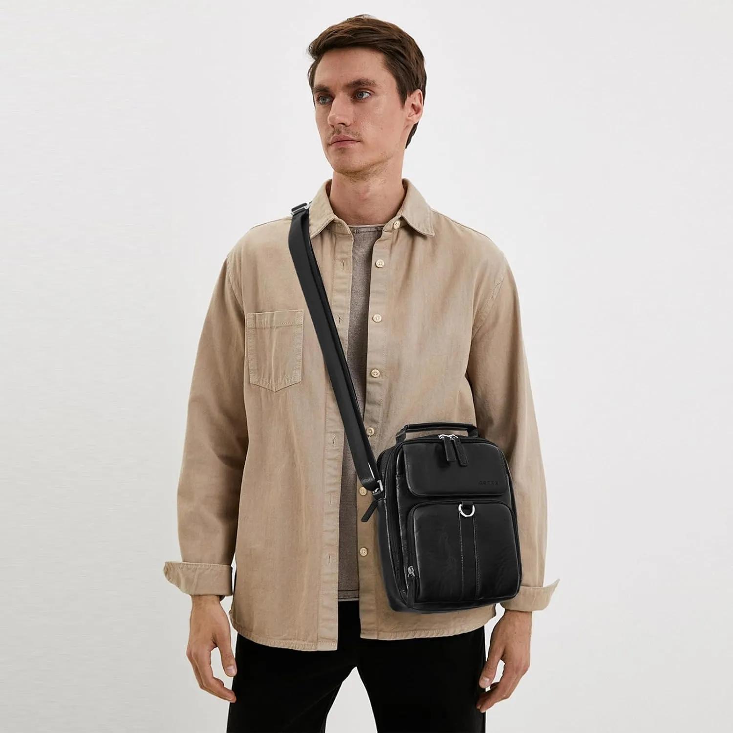 Messenger Bag, Crossbody Bag Shoulder Bag for Men Water Resistant Man Bag Man Purse for Business Office