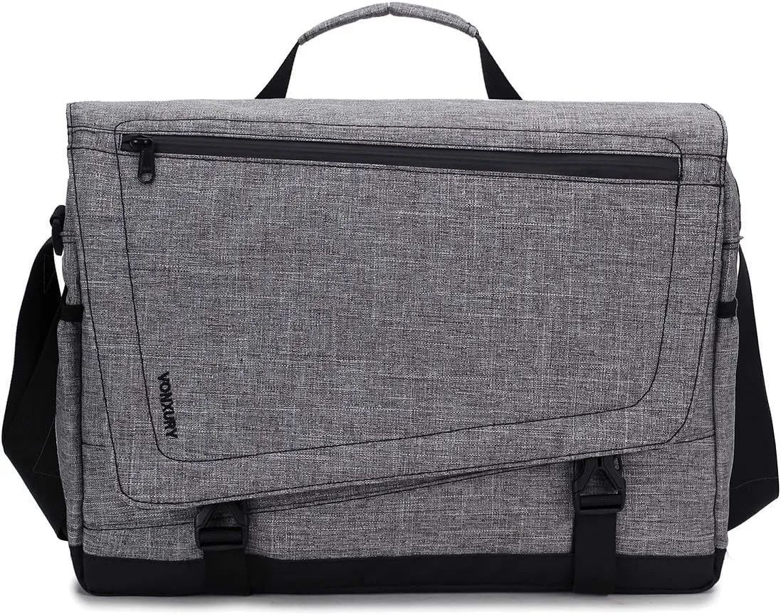 Messenger Bag for Men, Lightweight Water Resistant 15.6 In Laptop Bag Business Office Satchel Shoulder Bag