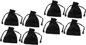 Milisten 2sets Drawstring Dice Pouch Portable Bag for Dice Jewelry Storage Small Drawstring Pouches Wedding Favor Bags 4pcs*2
