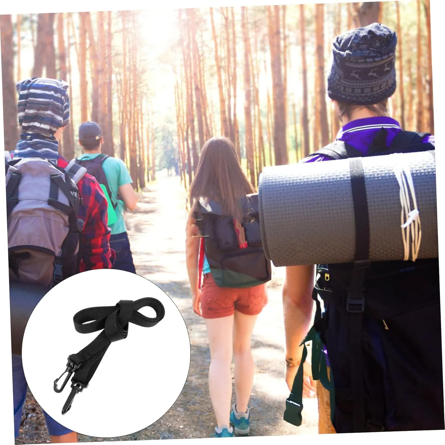 Milisten Strong Bearing Power Shoulder Bag Camping Bag Accessory Bag Strap for Hiking Agriculture