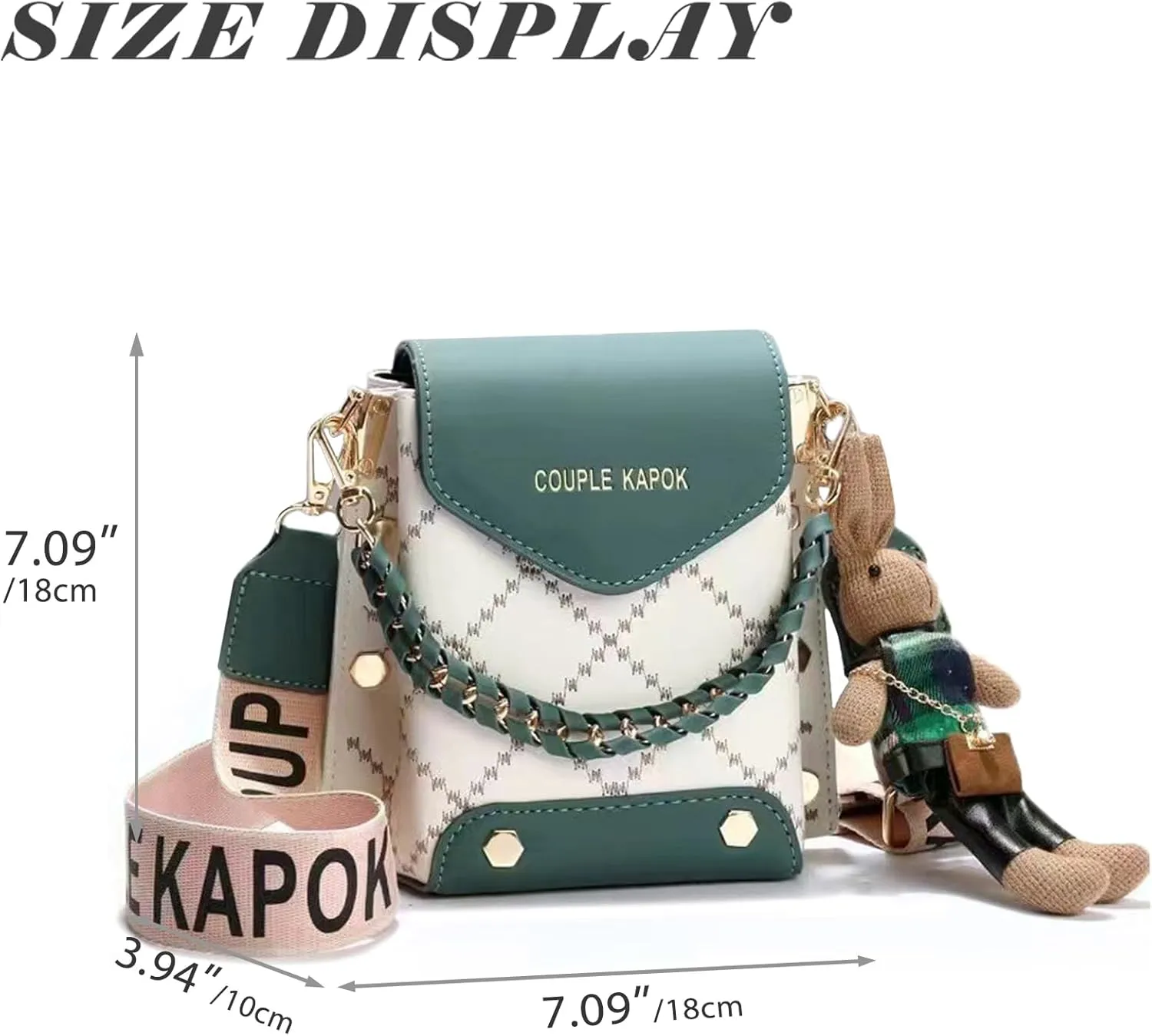 Mini Cute Leather Crossbody Bags for Women,Plaid Cell Phone Shoulder Purses for Women with Hand Carry