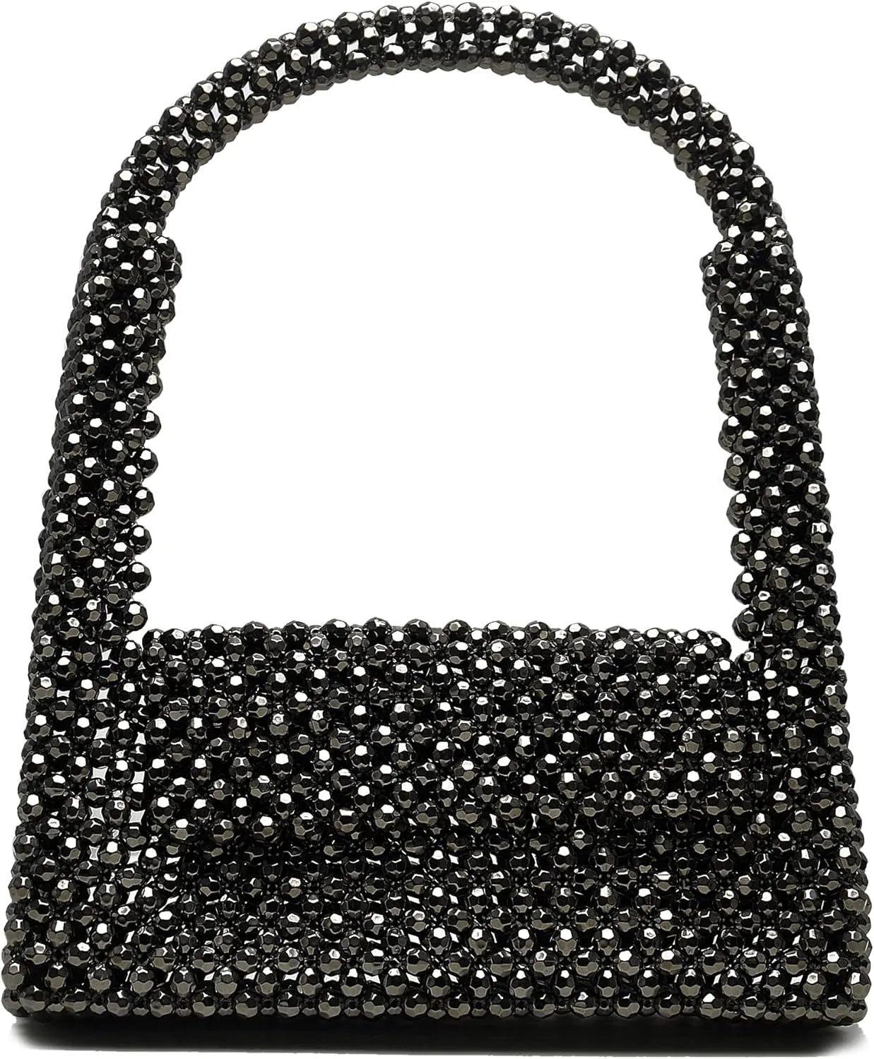 Miuco Pearl Bag Clutch Purses For Women Wedding Bride Purse Sparkly Glitterl Beaded Handbag