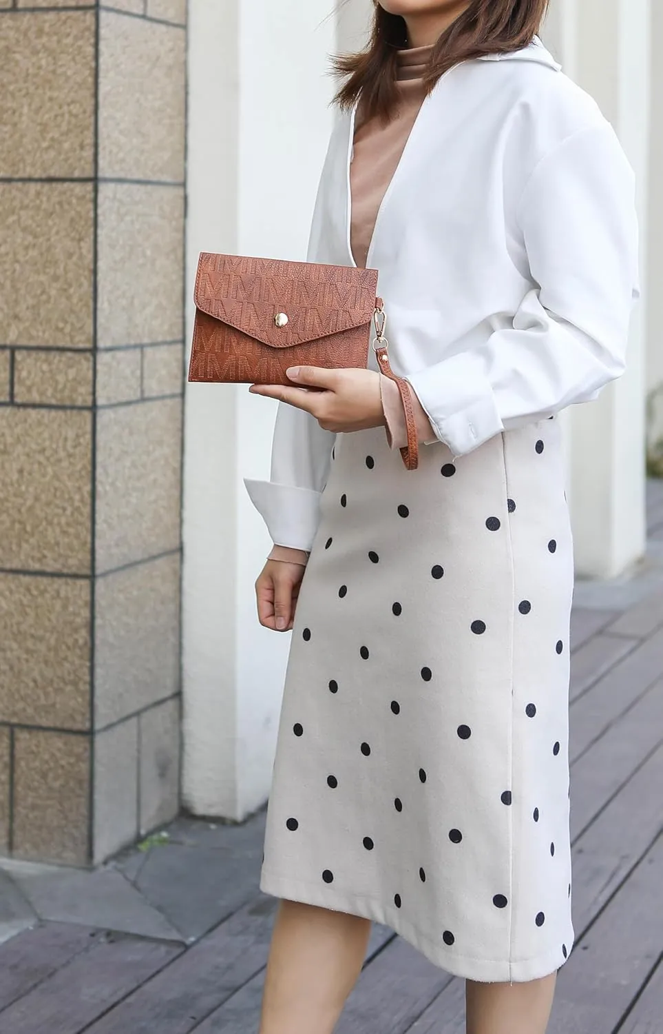 MKF Collection Tote Bag for Women, Shoulder Handbag & Wristlet Pouch Purse Top Handle Vegan Leather 4Pcs Set Pocketbook