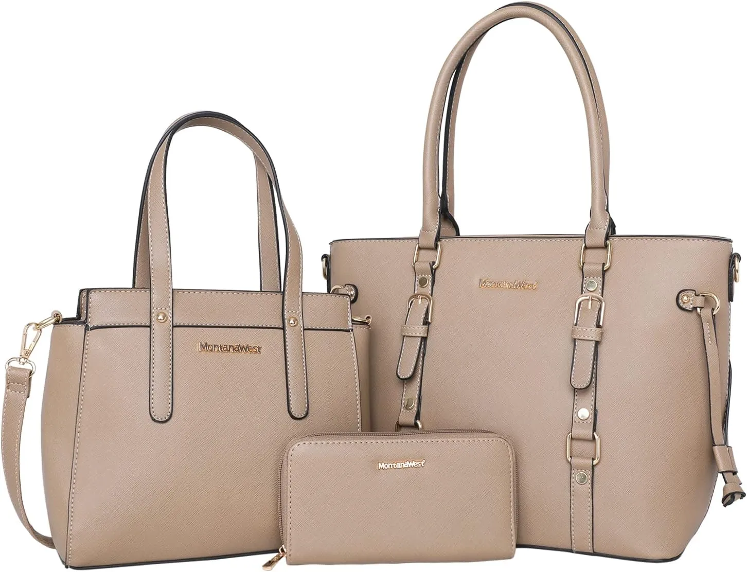 Montana West 3PCS Purses for Women Tote Bag and Wallet Set Shoulder Satchel Handbags