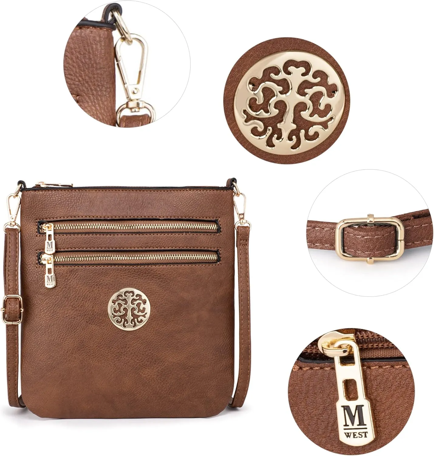 Montana West Crossbody Bags for Women Multi Pocket Cross Body Bag Purses with Adjustable Strap