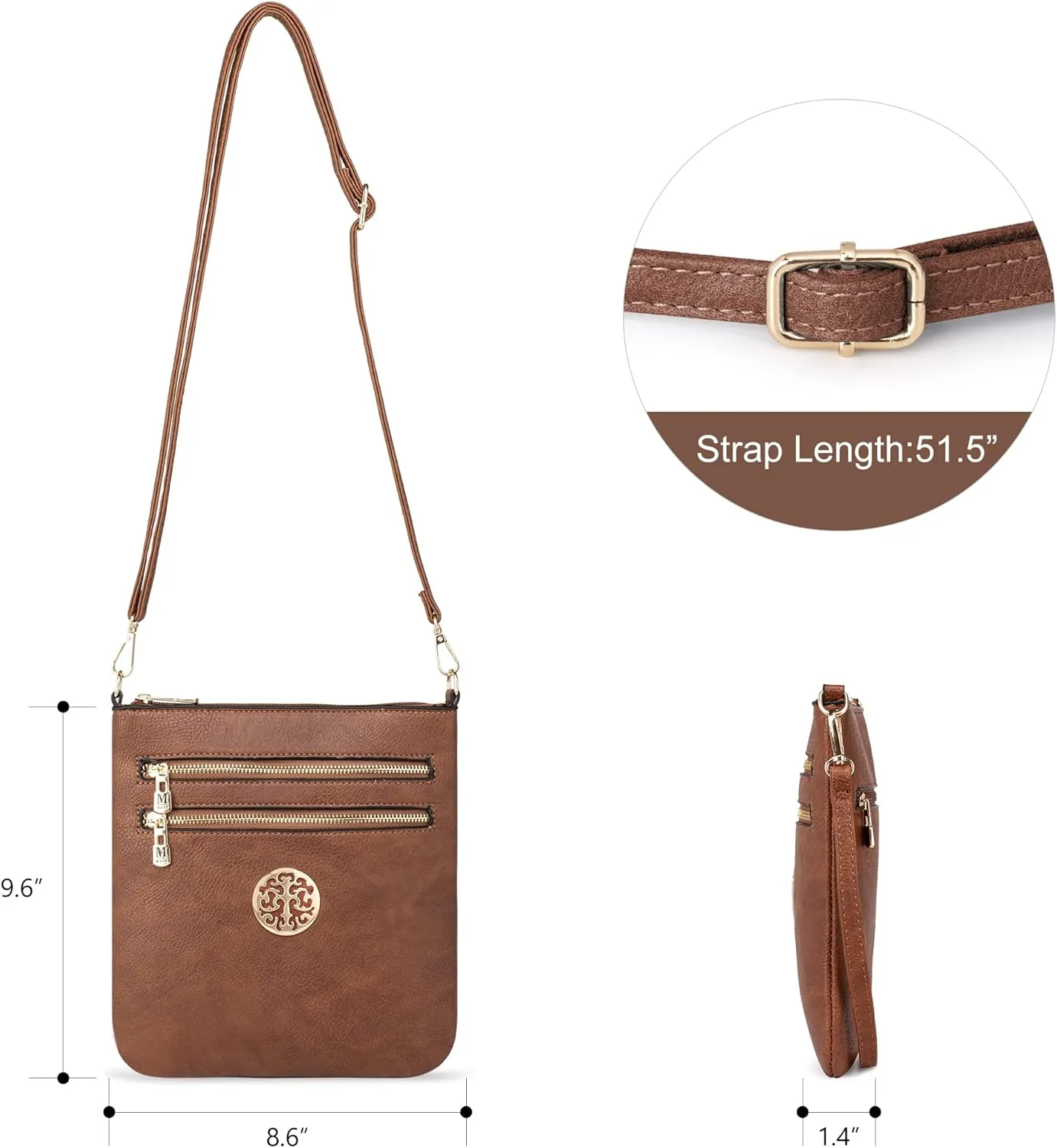 Montana West Crossbody Bags for Women Multi Pocket Cross Body Bag Purses with Adjustable Strap