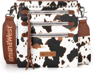 Montana West Crossbody Bags for Women Multi Pocket Cross Body Bag Purses with Guitar Strap