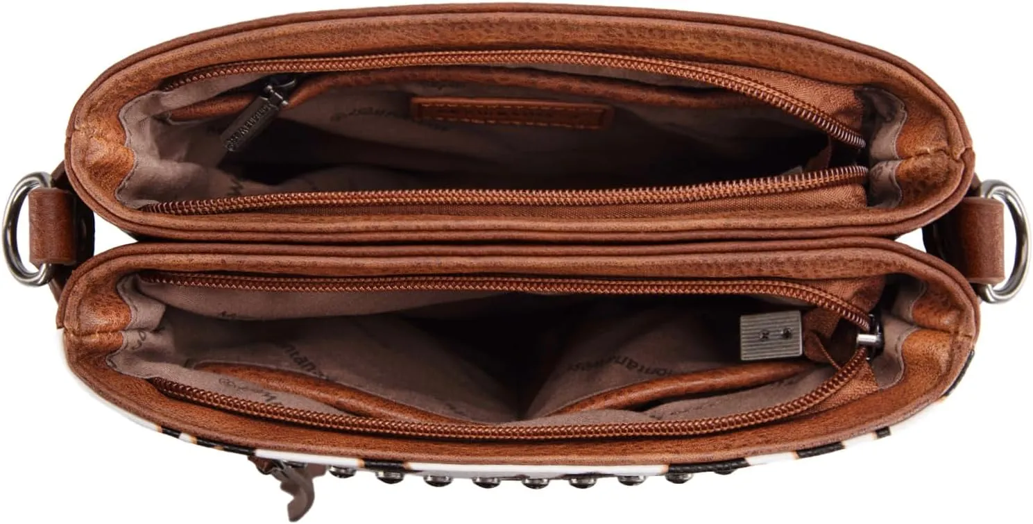 Montana West Crossbody Bags for Women Multi Pocket Cross Body Bag Purses with Guitar Strap