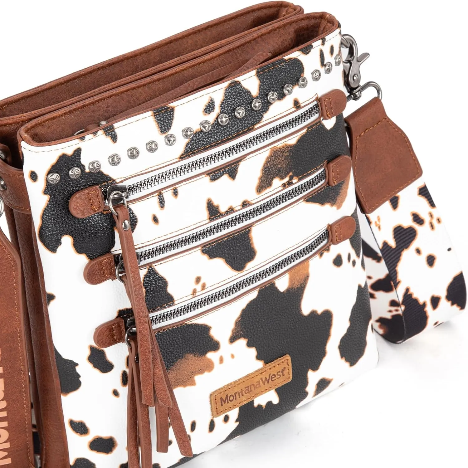 Montana West Crossbody Bags for Women Multi Pocket Cross Body Bag Purses with Guitar Strap