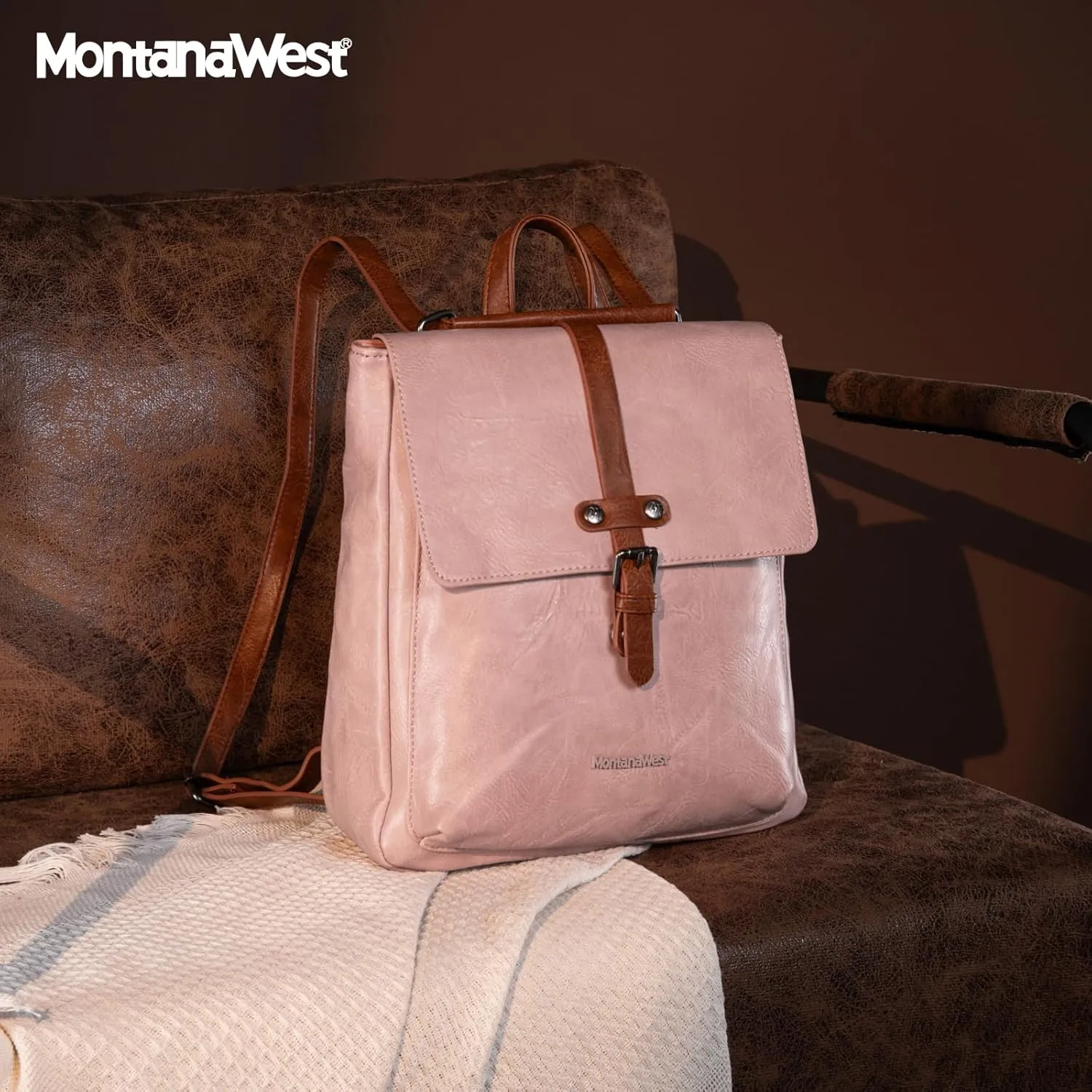 Montana West Medium Backpack Purse for Women Casual Convertible Crossbody Backpack for Travel Work